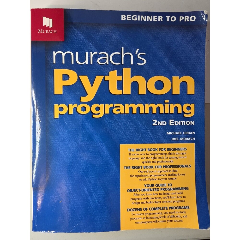 Murach's Python Programming (2nd Edition) by Joel Murach and Michael Urban